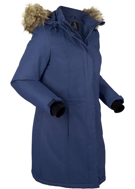 Warme outdoor jas met imitatiebont Warme outdoor jas met imitatiebont