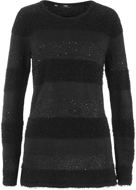 Trui met pailletten zwart Dames bonprix.nl Trui zwart Dames bpc bonprix collection bonprix.nl
