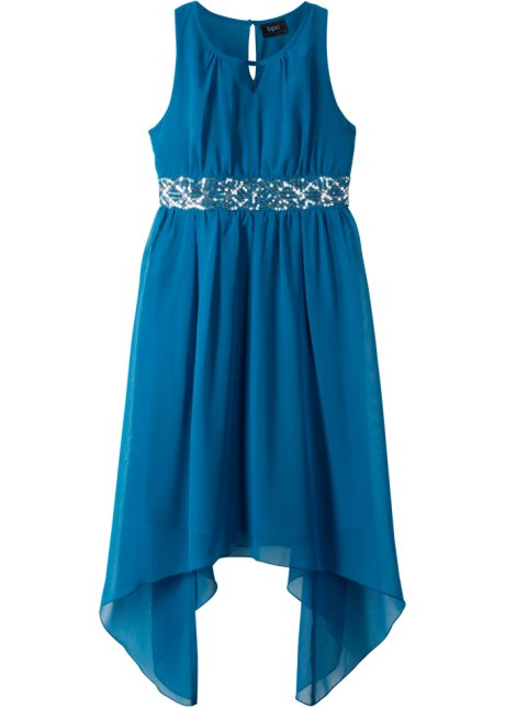 verdwijnen Oeps Invloedrijk Feestelijke jurk met een origineel design - Atlantisch blauw