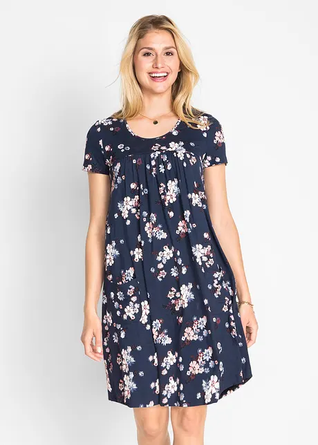 Korte jersey jurk in een zachte viscosemix, bonprix