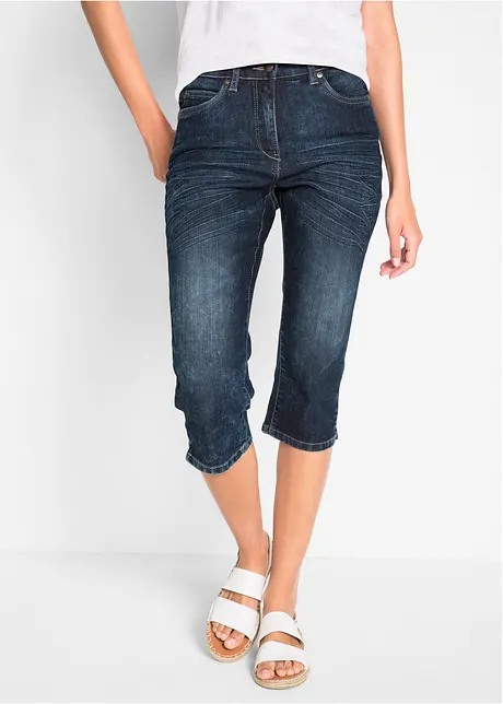 Mid waist stretch jeans, straight, bonprix