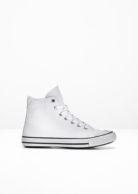 Het design van deze vrijetijdsschoenen is cool en ongedwongen - wit
