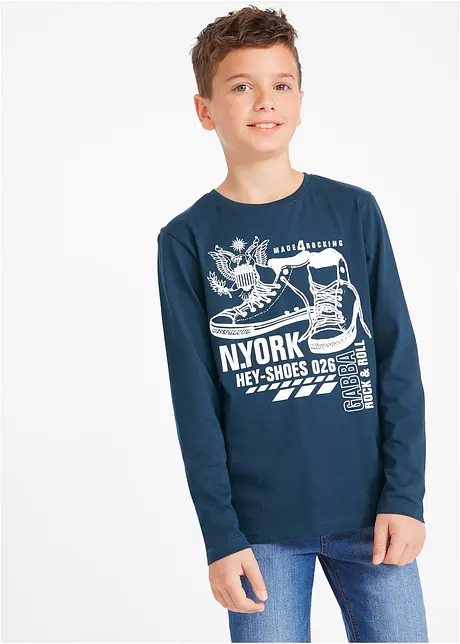 Jongens longsleeve van biologisch katoen, bpc bonprix collection