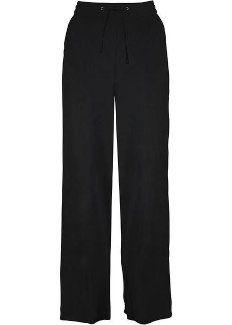 Stijlvolle broek met striklintjes - zwart