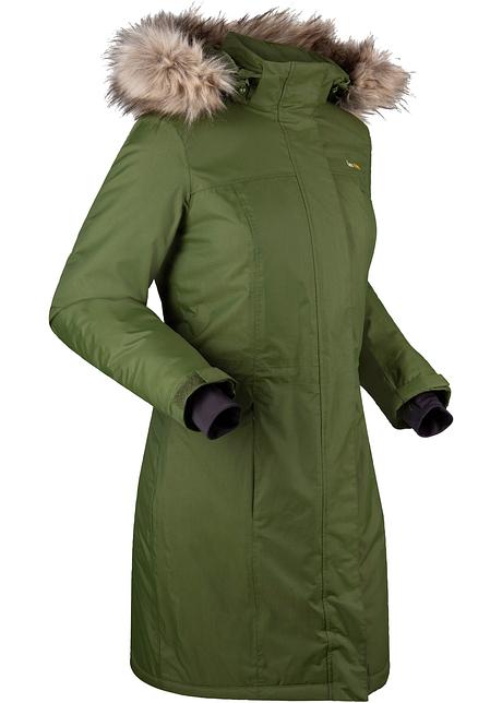 Warme outdoor jas met imitatiebont Warme outdoor jas met imitatiebont