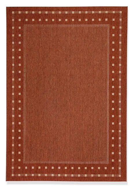Binnen- en buitenkleed met boord, bonprix