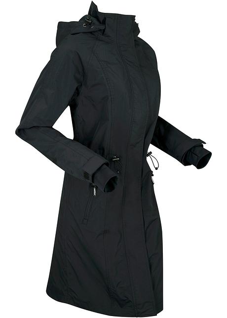 Lange outdoor jas zwart Dames bpc bonprix collection Lange outdoor jas donkerblauw Dames bpc bonprix