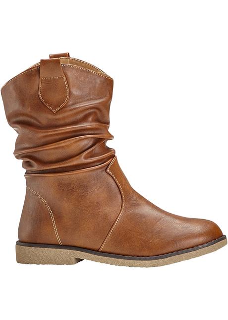 Supermoderne enkellaarsjes in cowboy look camel Enkellaarsjes online kopen | Dames | Bestel bij bonprix