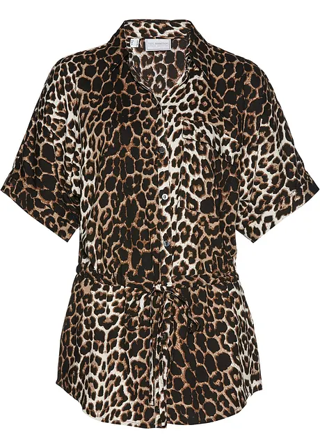 Viscose blouse met korte mouwen, bonprix