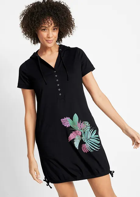 Katoenen shirtjurk, korte mouw, bonprix