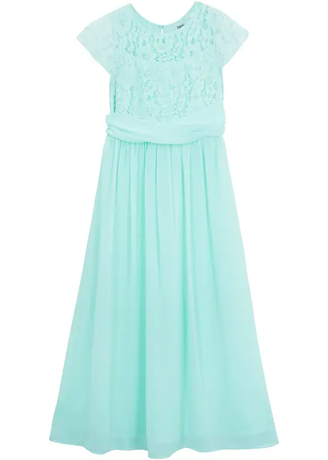 Chiffon jurk met kant, bonprix