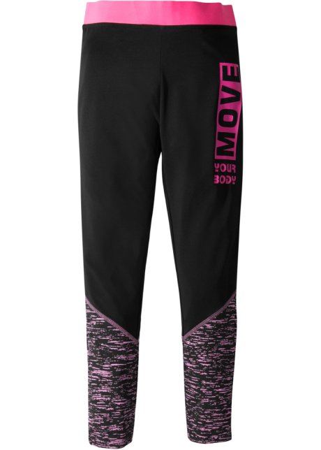 ZuidAmerika Lake Taupo bedelaar Comfortabele legging met een print - zwart/pink