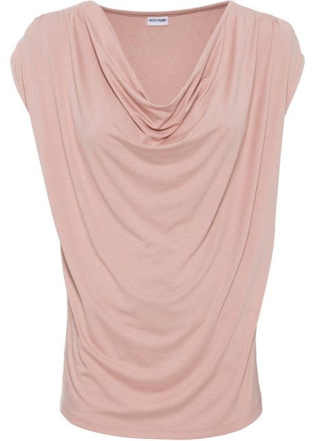 ketting Voorstellen Sta in plaats daarvan op Shirt met watervalhals - vintage roze