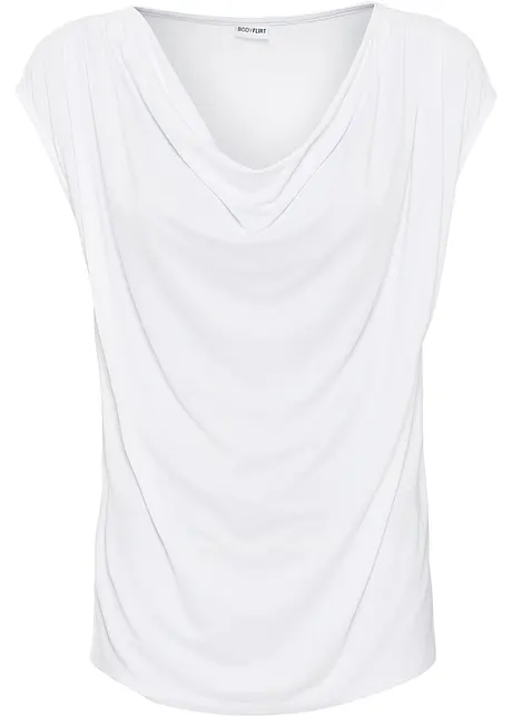 Shirt met watervalhals, bonprix