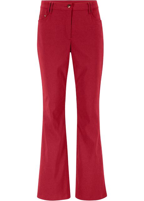 flared stretch broek