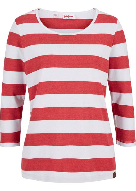 Gestreept shirt rood wit | Feestkleding dames | Goedkope Feestkleding |  Versieringen | Feestartikelen | Carnavalskostuums | Feestartikelen4u.nl