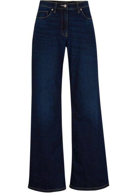 Jeans met hoog draagcomfort dankzij de comfortband en extra pijpen van stretchy materiaal - nachtblauw denim