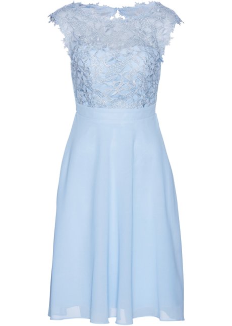 Polijsten droogte ambitie Speelse jurk met kant van bpc selection premium - blauw poudre