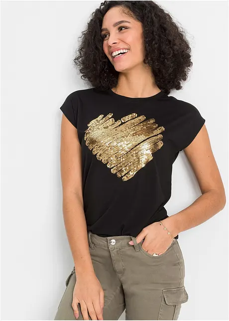Shirt in een viscosemix, bonprix