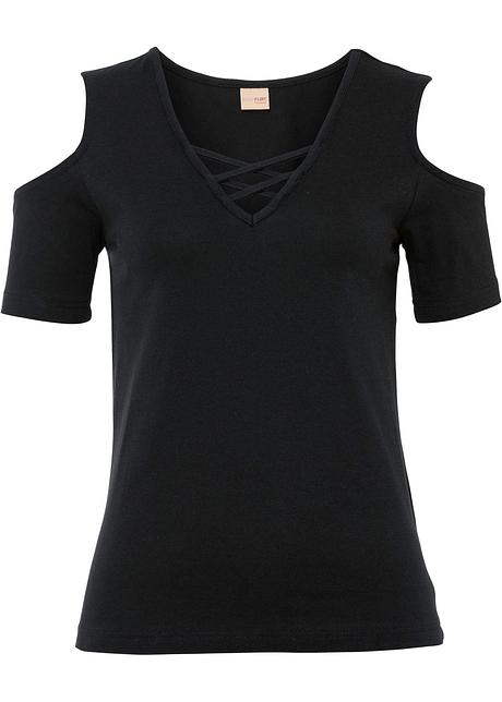 Cold shoulder shirt met een 