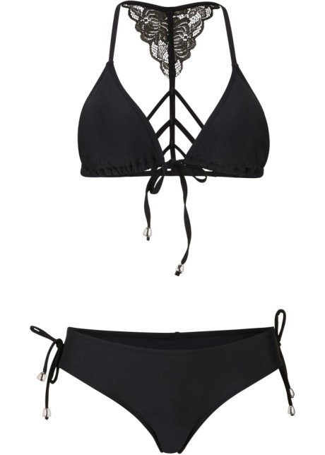Afdeling Bijdragen Citroen Trendy bikini met mooie details op de rug - zwart, Cup C