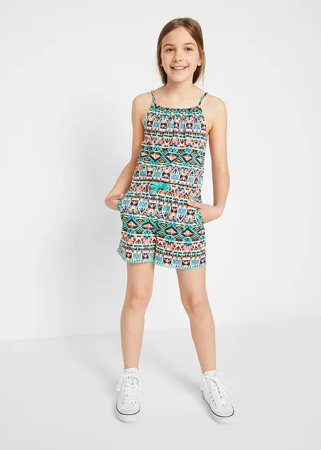 Meisjes playsuit van biologisch katoen, bpc bonprix collection