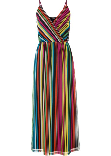 bar Panter gans Charmante jurk van mesh met een voering - multicolor gestreept