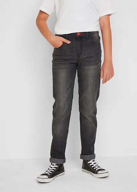 Jeans met coole wassing, slim fit, John Baner JEANSWEAR