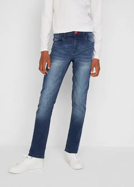 Jeans met coole wassing, slim fit, John Baner JEANSWEAR