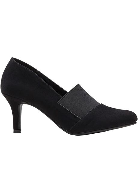strik Effen kleur Gesloten teen Point Toe Chunky Heel Pumps Hakken  (085402736) - Pumps - #402736 daisyall