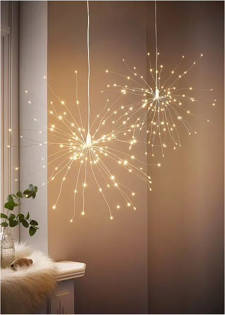 LED hangdecoratie ster (set van 2), bonprix