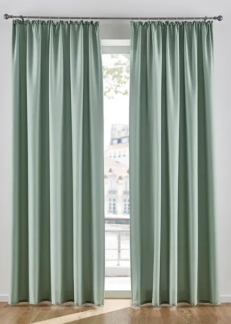 Microvezel gordijn (2 stuks), bonprix