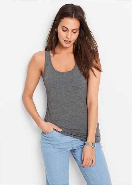 Stretch tanktop (set van 2), bonprix