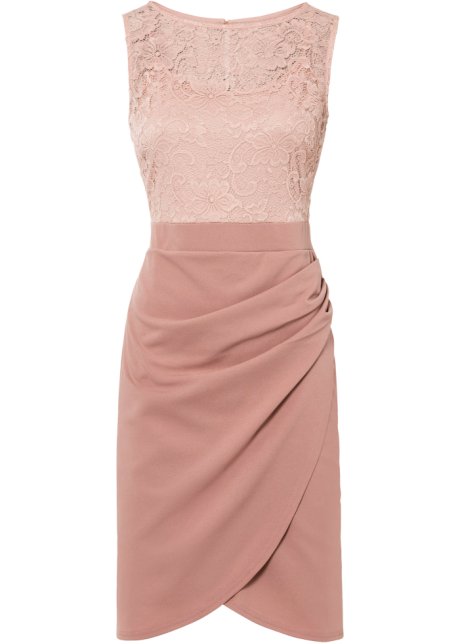 boot Kaarsen rand Elegante jurk met mooie kant - roze