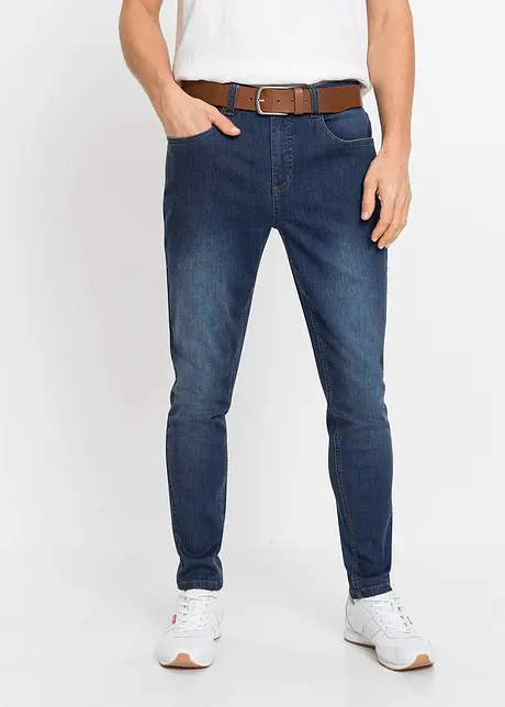 Slim fit power stretch jeans, tapered (set van 2), bonprix