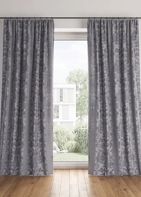 Isolerend verduisterend gordijn van jacquard (1 stuk), bonprix
