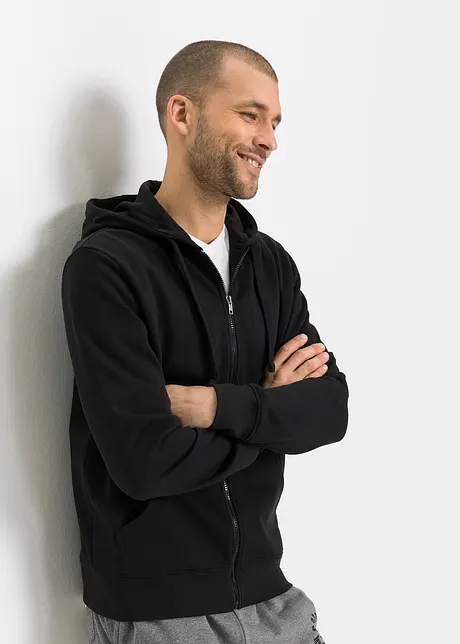 Sweatvest met capuchon (set van 2), bonprix