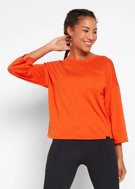 Outdoor T-shirt (set van 2), 3/4 mouw, bpc bonprix collection