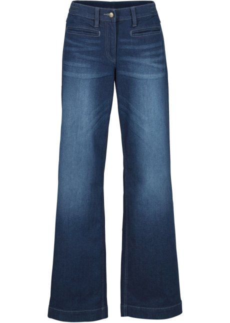 Blanco passagier Ban Moderne jeans met extra wijde pijpen en een comfortband van katoen - blauw  denim
