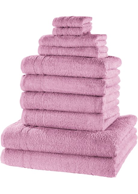 Detecteren Glad stroom Goed absorberende handdoeken (10-dlg. set) in mooie kleuren - mauve