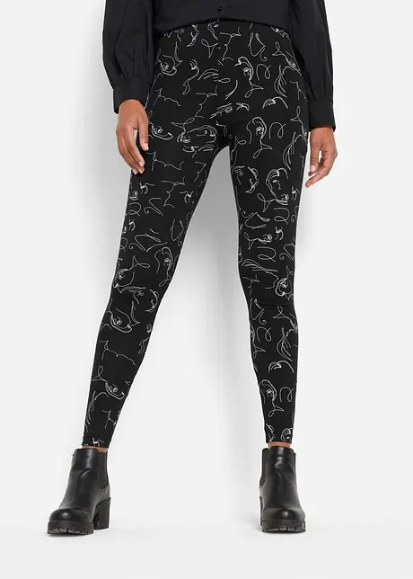 Legging met comfortband, gedessineerd, bpc bonprix collection