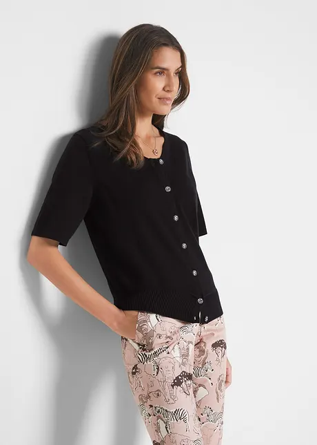 Shirtvest met halflange mouwen en stijlvolle knopen, bpc selection