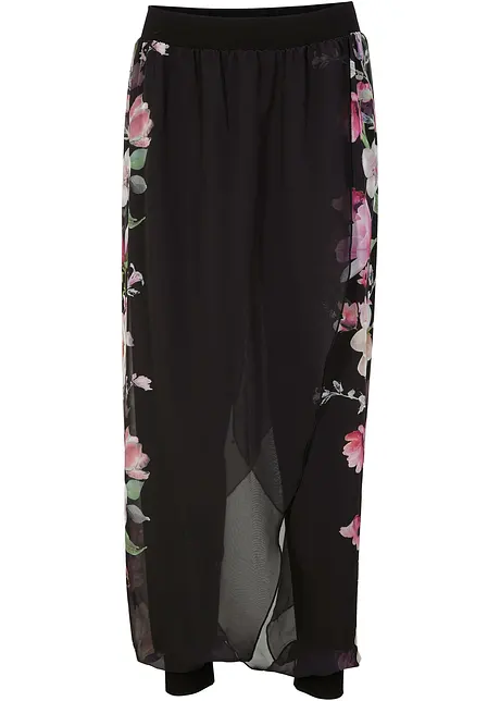 Broek met chiffon, bonprix