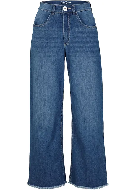 Comfort stretch 7/8 jeans, wide fit, bonprix