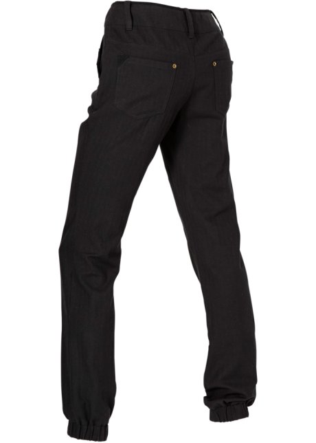 impliciet de jouwe stortbui Modieuze broek met trendy details - zwart