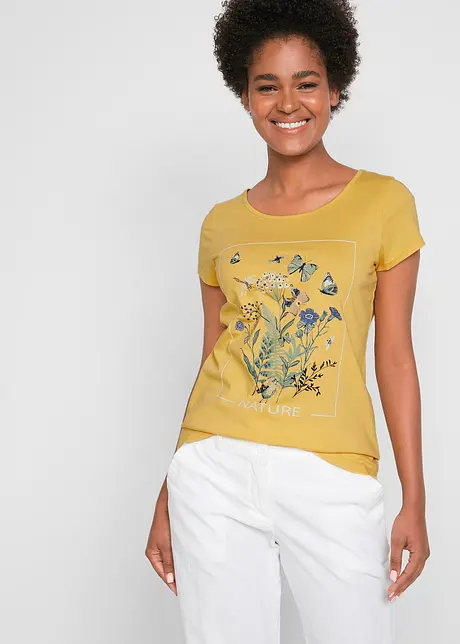 Katoenen T-shirt met print, bonprix