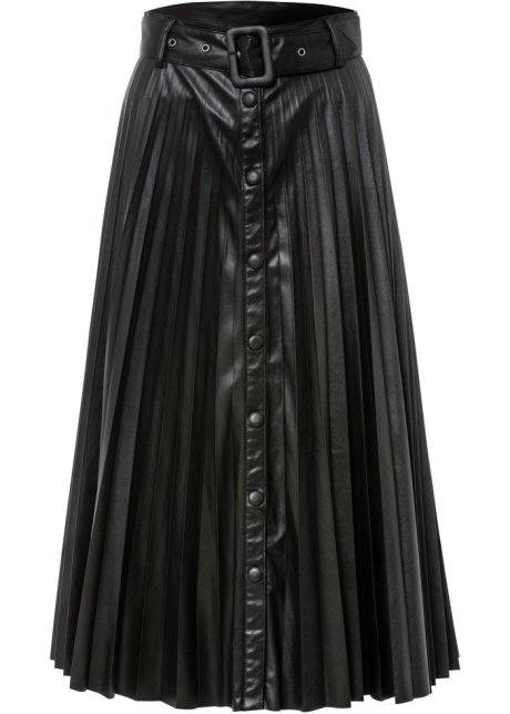 Stylish rok met mooie ceintuur - zwart
