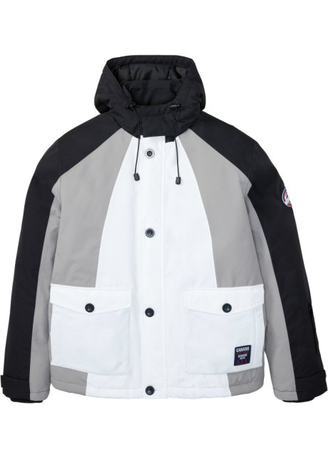 Moderne ski-jas met een perfect je wintervakantie - wit/zwart/grijs