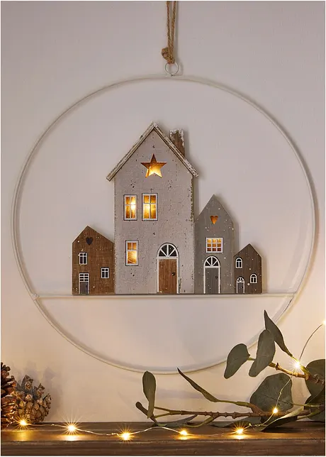 LED hangdecoratie huizen, bonprix