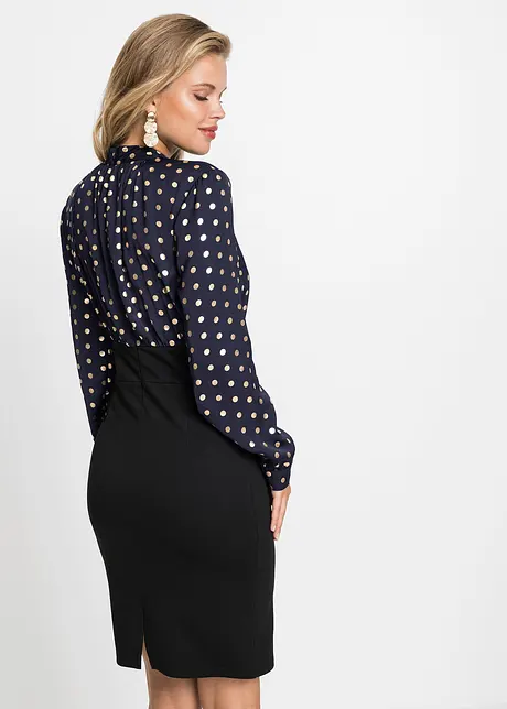Jurk met polkadots, korte maten, BODYFLIRT boutique